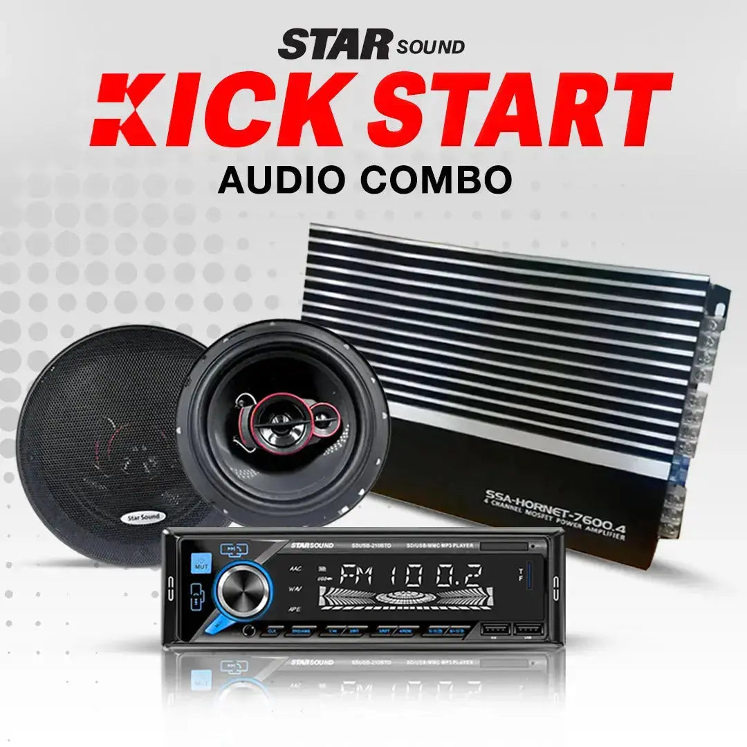 Star Sound Kick Start Audio Combo +FREE Super Tweeter Ice Power