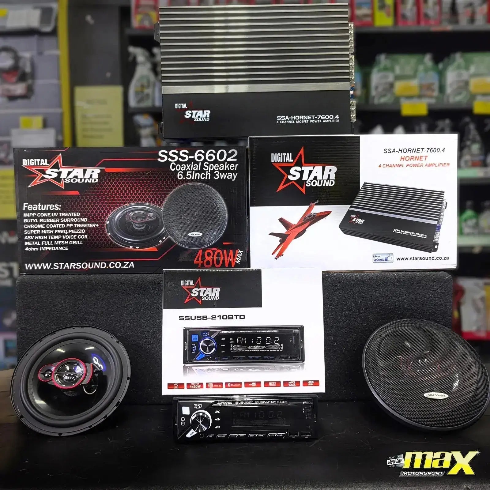 Star Sound Kick Start Audio Combo +FREE Super Tweeter Ice Power
