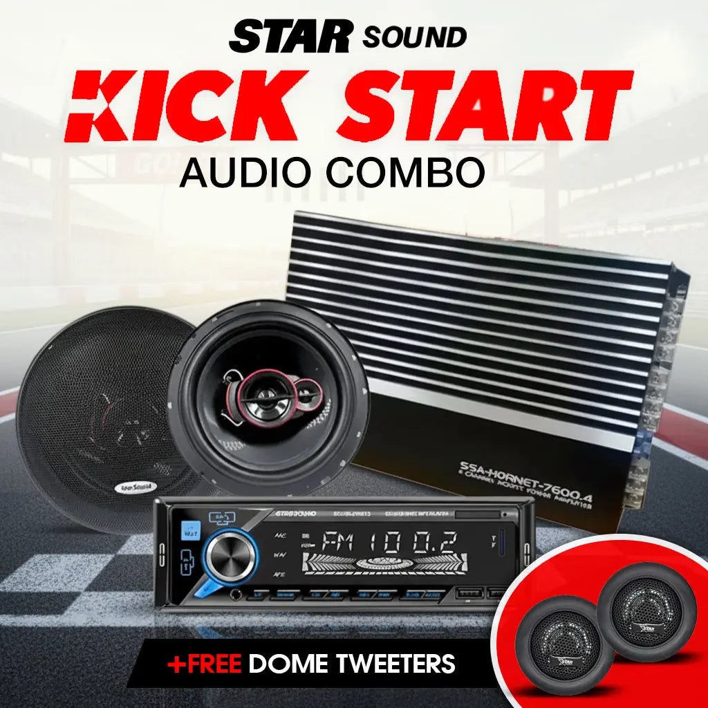 Star Sound Kick Start Audio Combo +FREE Super Tweeter Ice Power
