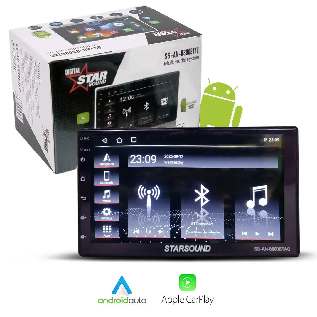 Star Sound SS-AN-8800BTAC 7 Inch Android Multi-Media System With Android Auto & Apple Car Play (Copy) Star Sound