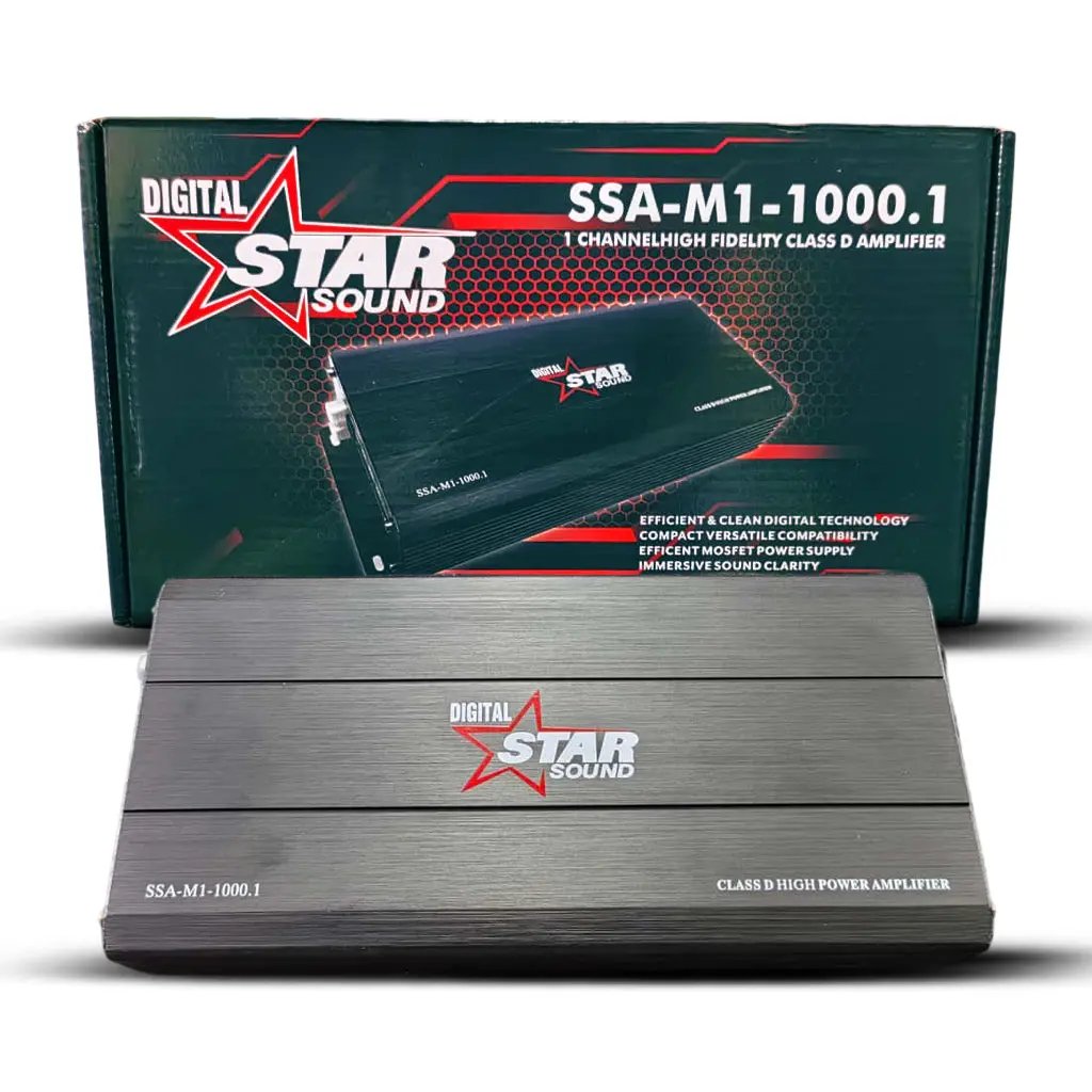 Star Sound SSA-M1-1000.1 Compact Mini Monoblock Amplifier Max Motorsport