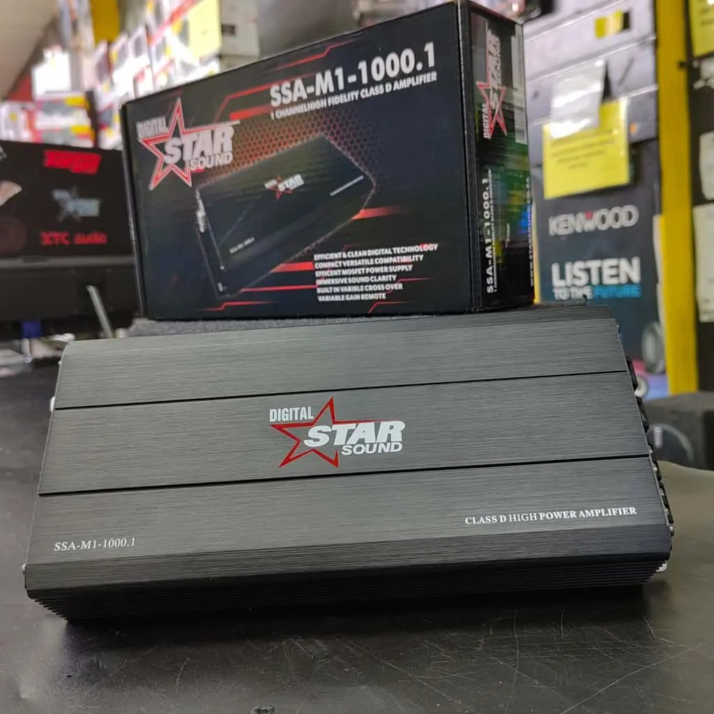 Star Sound SSA-M1-1000.1 Compact Mini Monoblock Amplifier Max Motorsport