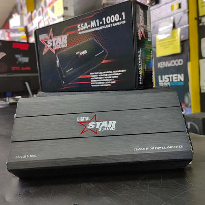 Star Sound SSA-M1-1000.1 Compact Mini Monoblock Amplifier Max Motorsport