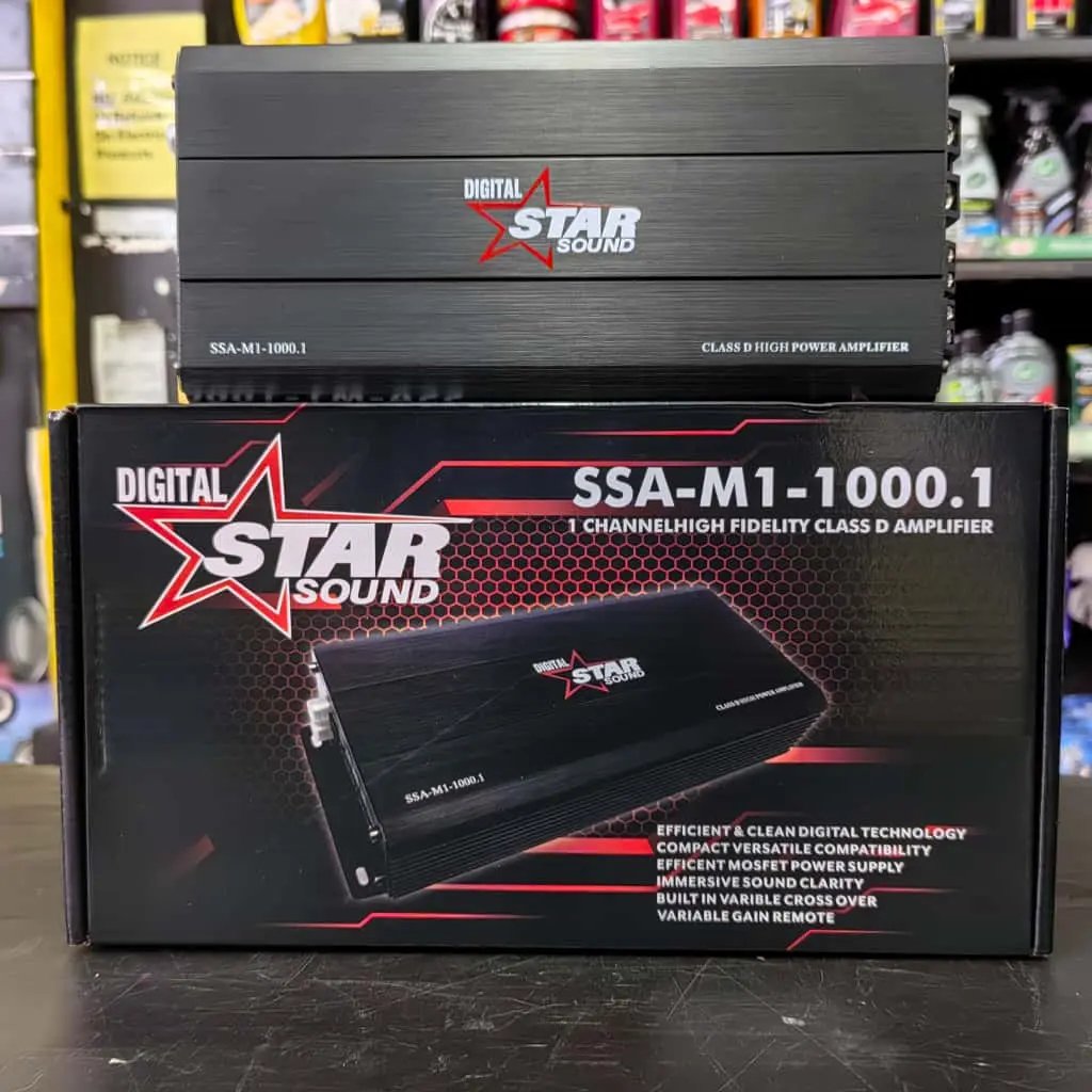 Star Sound SSA-M1-1000.1 Compact Mini Monoblock Amplifier Max Motorsport