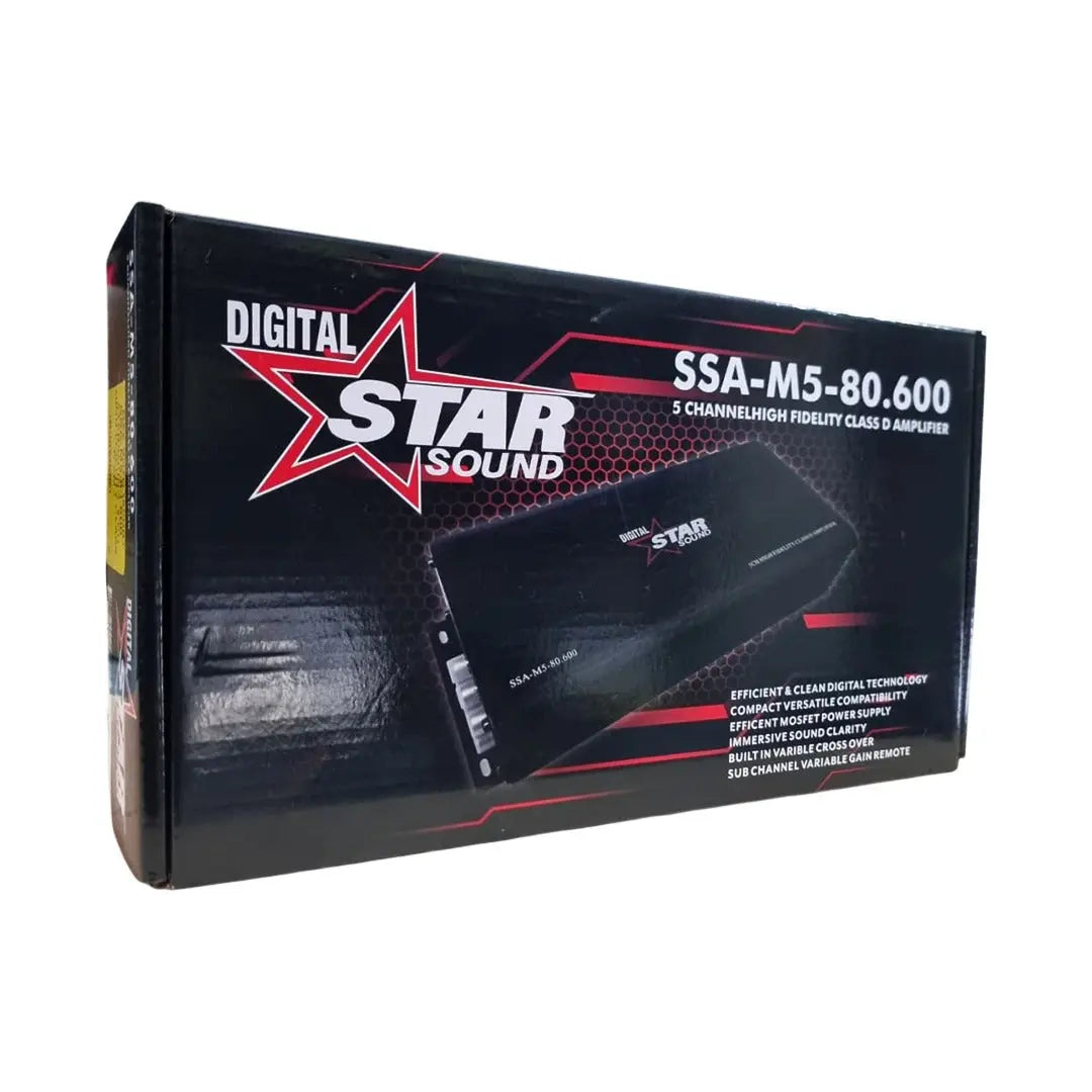 Star Sound SSA-M5-80-600 High Fidelity Class-D 5-Channel Amplifier LUMINA AUDIO