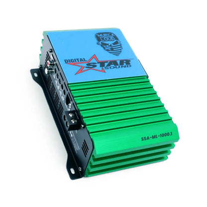 Star Sound SSA-ML-1000.1  Murica Series Compact Monoblock Amplifier - 1000W RMS Star Sound