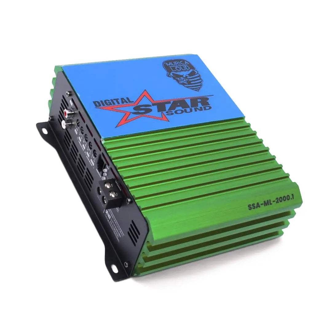 Star Sound SSA-ML-2000.1  Murica Series Compact Monoblock Amplifier - 2000W RMS Star Sound