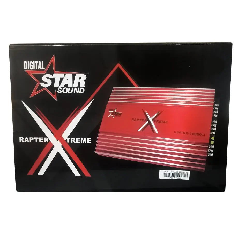 Star Sound Riddler Star Sound SSA-RX-10000.4 Rapter Xtreme 4-Channel Amplifier (10000W ...
