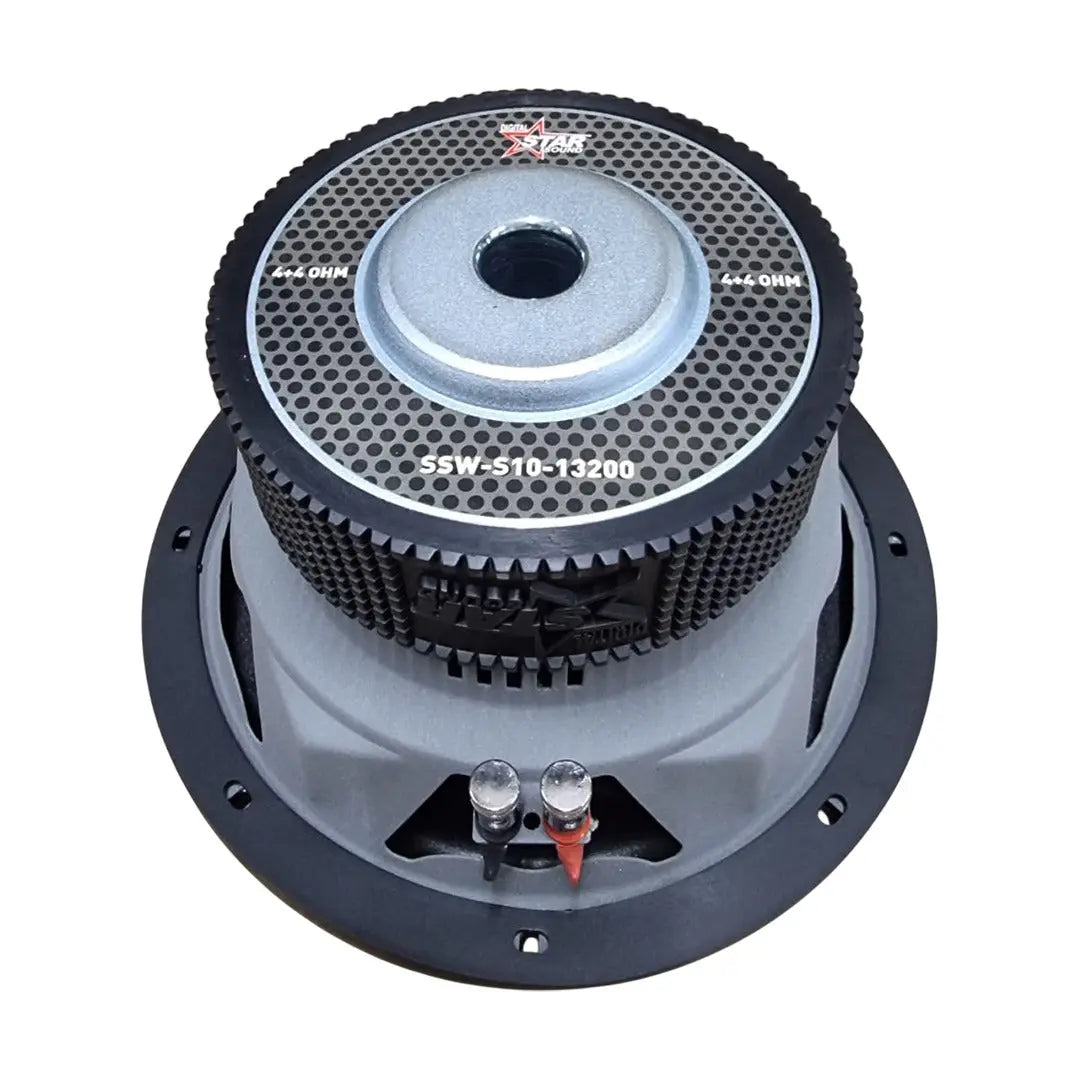 Star Sound SSW-S10-13200D4 10" Grey Cone D4 DVC Subwoofer - 13200W Star Sound