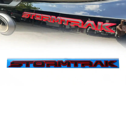 Stormtrak Lettering Badge - (White & Black) Max Motorsport