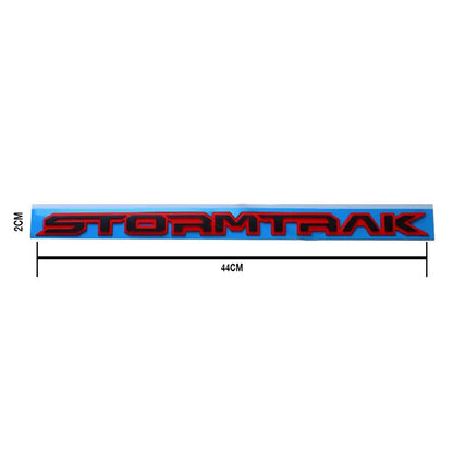 Stormtrak Lettering Badge - (White & Black) Max Motorsport
