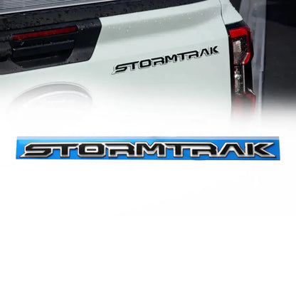 Stormtrak Lettering Badge - (White & Black) Max Motorsport