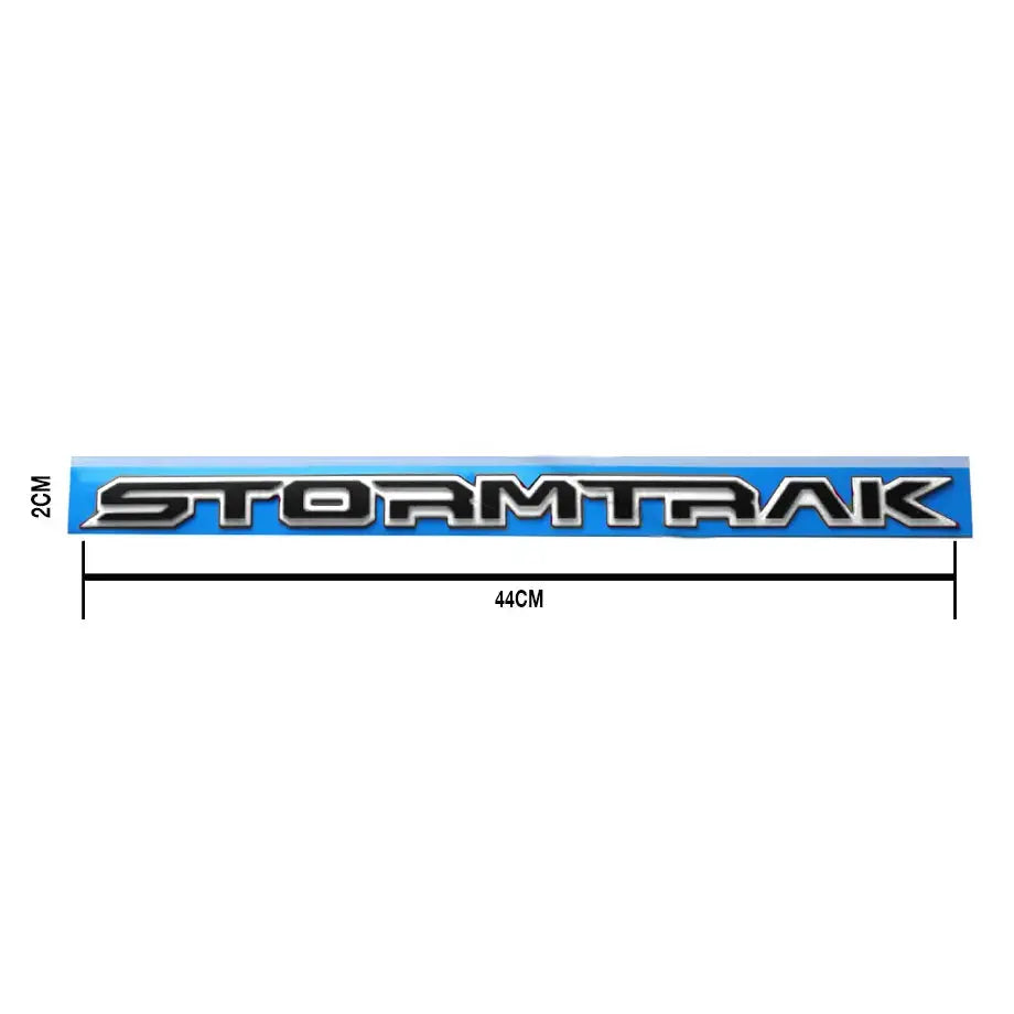 Stormtrak Lettering Badge - (White & Black) Max Motorsport