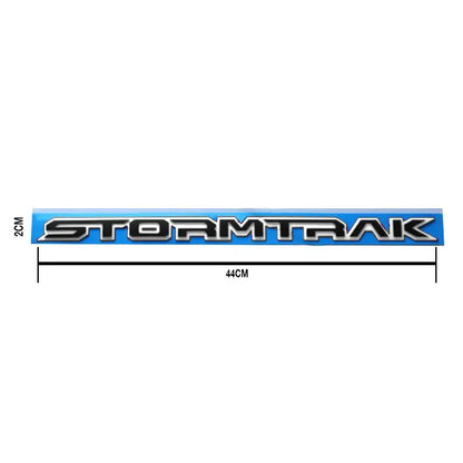 Stormtrak Lettering Badge - (White & Black) Max Motorsport