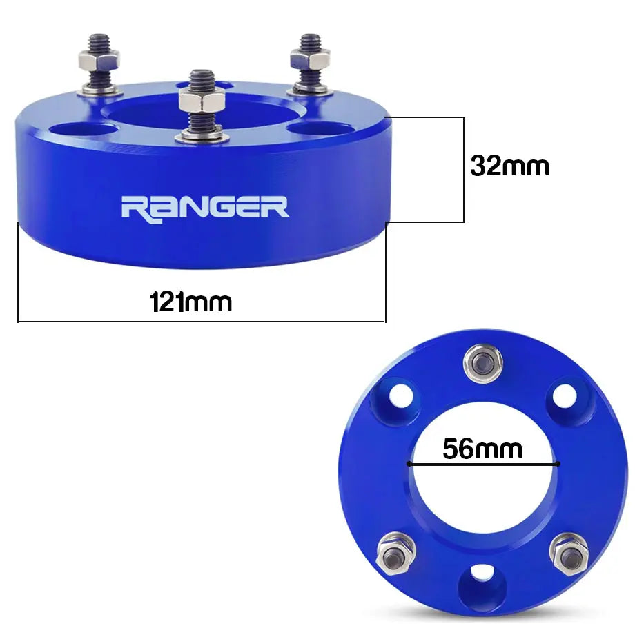 Suitable To Fit - Ranger T6/T7/T8 Front Shock Spacer Lift Kit - 32mm (2-Piece Set) Max Motorsport