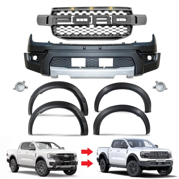Ford Raptor R Kits Suitable To Fit - Ranger To Next Gen Raptor Conversion Body Kit (22-On ...