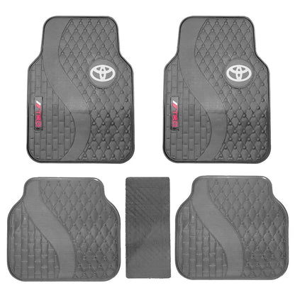 Suitable To Fit - Toyota TRD 5-Piece Rubber Car Mats Max Motorsport