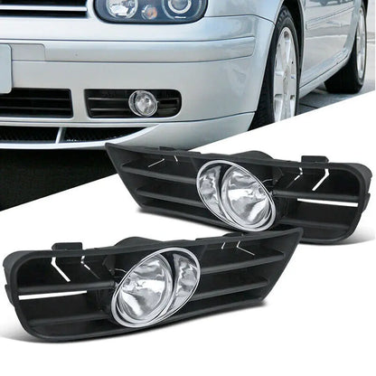 Suitable To Fit - VW Golf 4 Fog Lamps With Grille Covers Max Motorsport