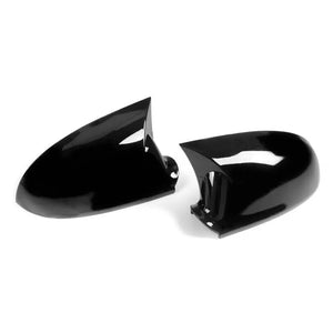 Suitable To Fit - VW Golf 5 Gloss Black Wing Style Stick-On Mirror Covers (03-09) Max Motorsport