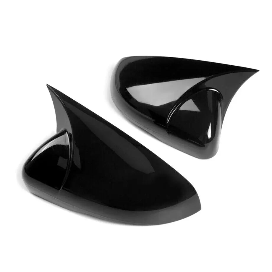 Suitable To Fit - VW Golf 6 Gloss Black Wing Style Stick-On Mirror Covers Max Motorsport