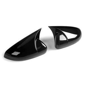 Suitable To Fit - VW Golf 6 Gloss Black Wing Style Stick-On Mirror Covers Max Motorsport