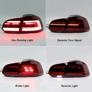 Suitable To Fit - VW Golf 6 iQ Style LED Sequential Taillights Max Motorsport