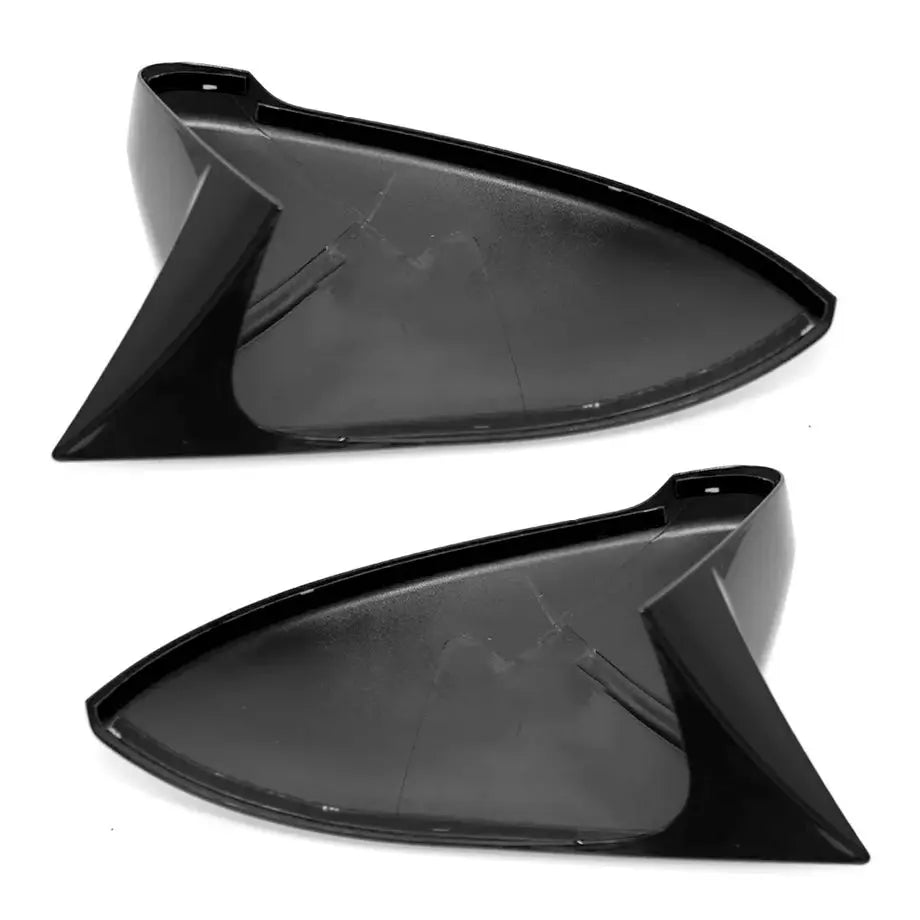 Suitable To Fit - VW Golf 7 / 7.5 Gloss Black Wing Style Stick-On Mirror Covers Max Motorsport
