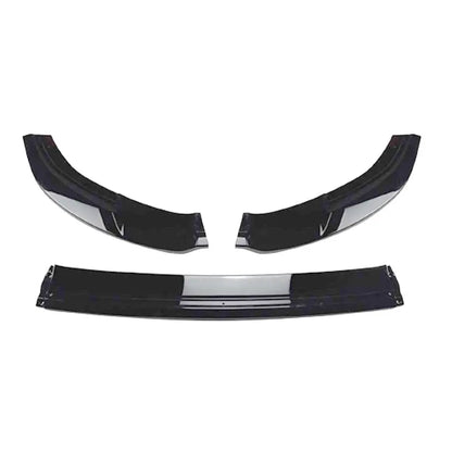 Suitable To Fit - VW Golf 7 GTI Gloss Black Kersher Style 3-Piece Front Spoiler maxmotorsports