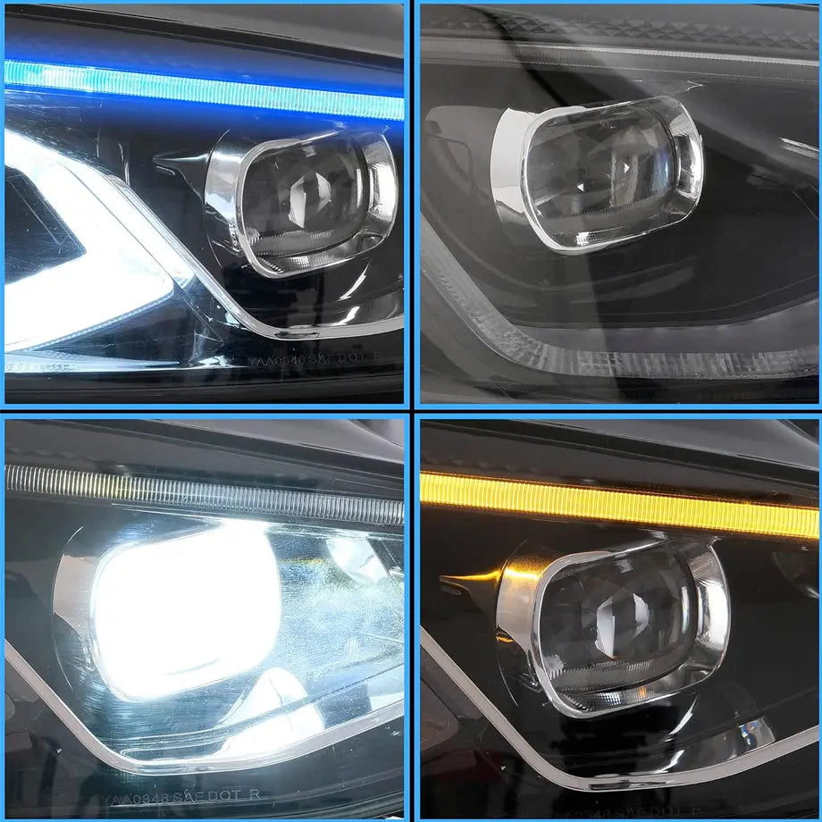 VW Golf 6 LED Projector Headlight - Golf 7.5 GTI Style Max Motorsport