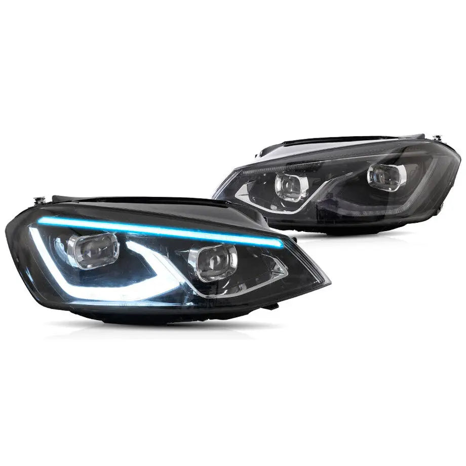 VW Golf 6 LED Projector Headlight - Golf 7.5 GTI Style Max Motorsport