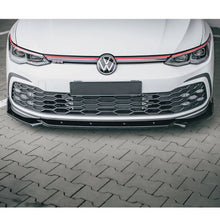 Load image into Gallery viewer, Suitable To Fit - VW Golf 8 GTI Maxton Style 1-Piece Gloss Black Front Spoiler Max Motorsport
