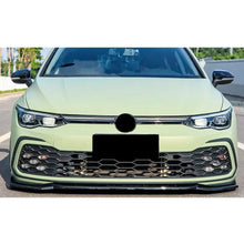 Load image into Gallery viewer, Suitable To Fit - VW Golf 8 GTI Maxton Style 3-Piece Gloss Black Front Spoiler - Type A Max Motorsport
