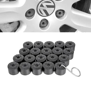 Suitable To Fit - VW Plastic Anti Theft - Wheel Nut Caps - 20
