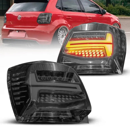Suitable To Fit - VW Polo 6R Smoked Black LED Sequential Taillight Max Motorsport