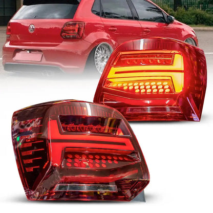 Suitable To Fit - VW Polo 6R Smoked Red LED Sequential Taillight Max Motorsport