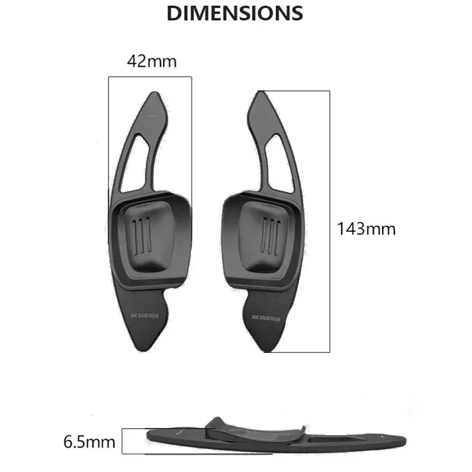 Suitable To Fit - VW Golf 8 Aluminium Paddle Shift Extensions Max Motorsport