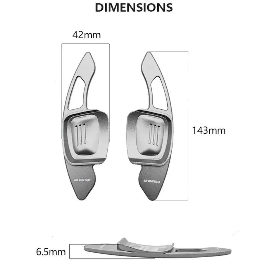 Suitable To Fit - VW Golf 8 Aluminium Paddle Shift Extensions Max Motorsport