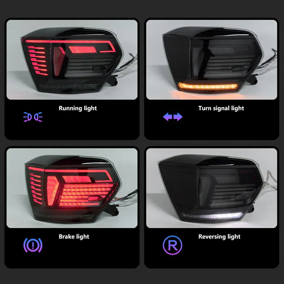 Suitable To Fit - VW Polo 8AW (18-21) Smoked Black LED Sequential Taillight Max Motorsport