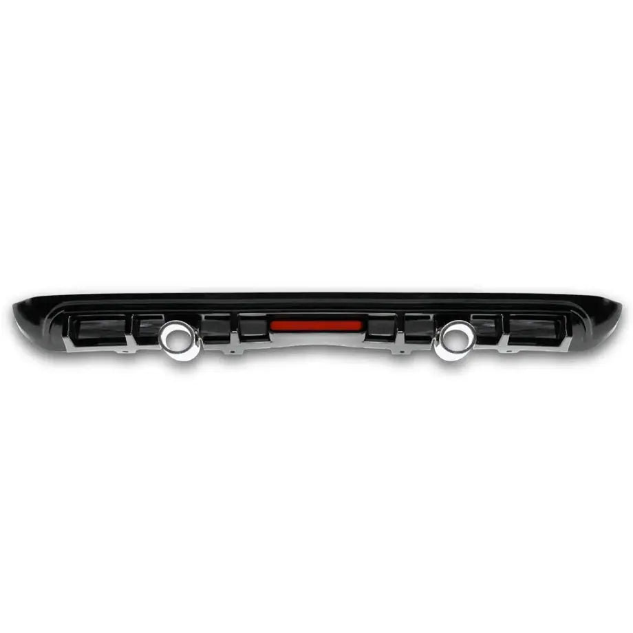 Suitable To Fit - VW Polo 9N3 / Vivo Gloss Black LED Diffuser With Dummy Exhaust Max Motorsport