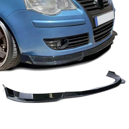 Suitable To Fit - VW Polo 9N3 (05-09) Gloss Black 3-Piece Front Spoiler Max Motorsport