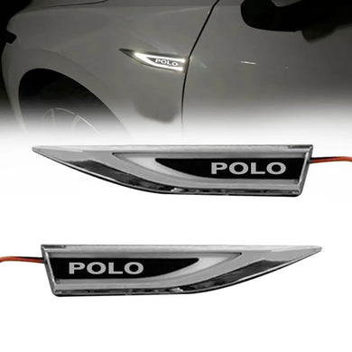 Suitable To Fit - VW Polo LED Light Up Side Fender Badge (Pair) Max Motorsport