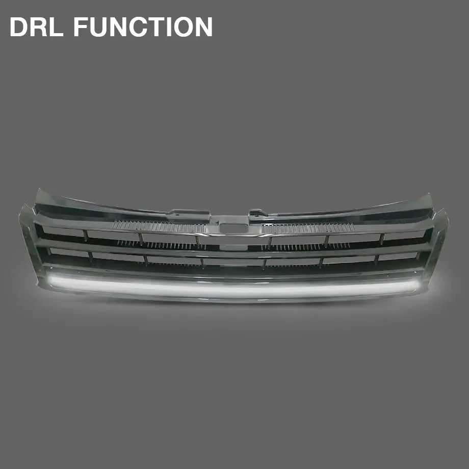 Suitable To Fit - VW Polo Vivo (10-18) De-Badged Dual-Function LED Grille maxmotorsports