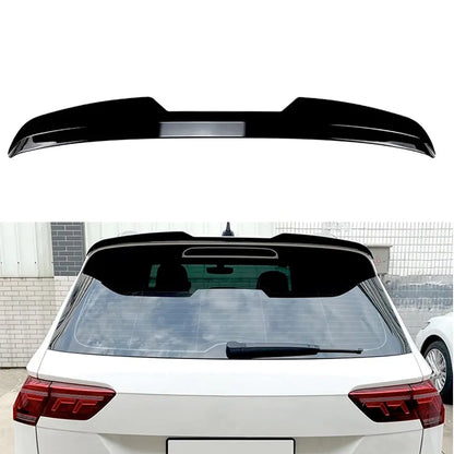 Suitable To Fit - VW Tiguan R / R-Line (21-On) Maxton Style Gloss Black Roof Spoiler Extension Max Motorsport