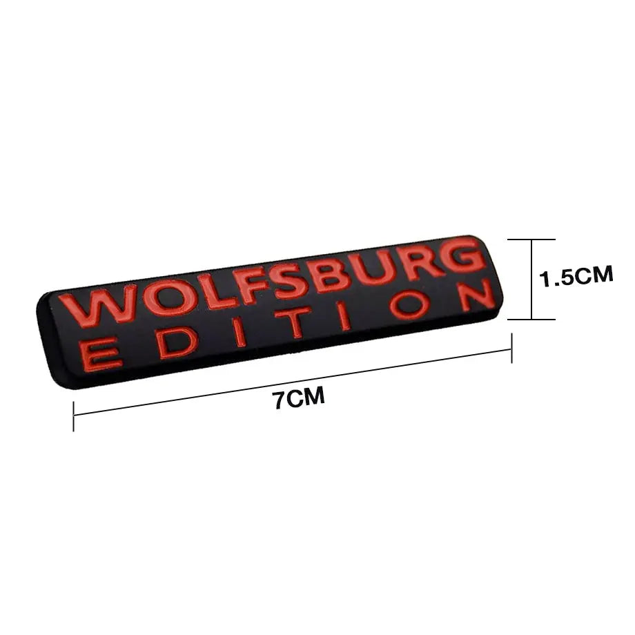 Suitable To Fit - Wolfsburg Edition Stick On Metal Badge Max Motorsport