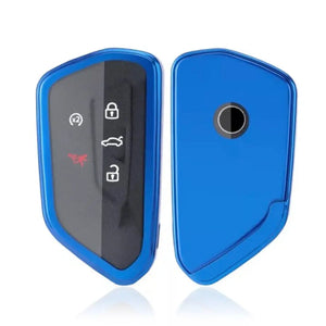 Suitable To Fit- VW Golf 8 Soft Shell Key Case Cover - Blue Max Motorsport