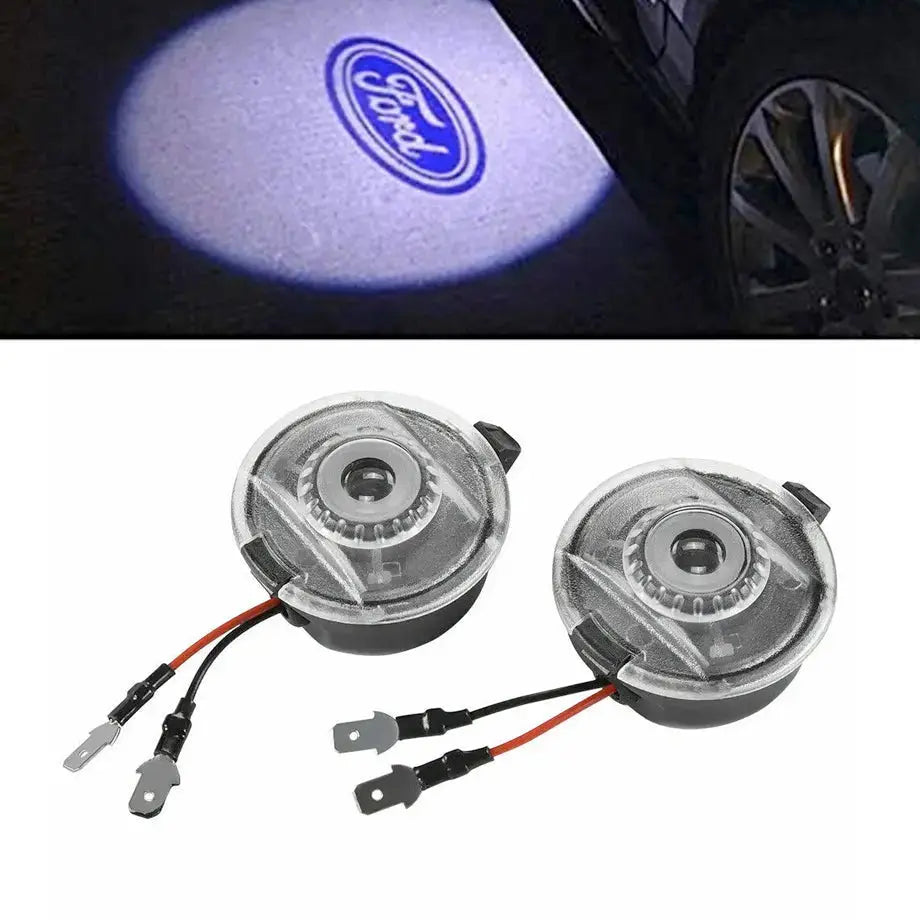 Suitable To Fit - Everest (15-20) Side Mirror LED Projector Puddle Light With Logo Max Motorsport