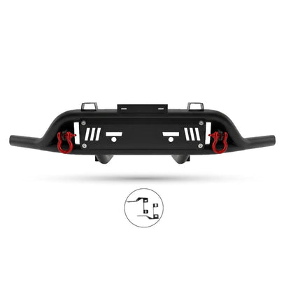 Suitable To Fit - Isuzu (12-20) Steel Front Styling Bar With Red Shackles Max Motorsport