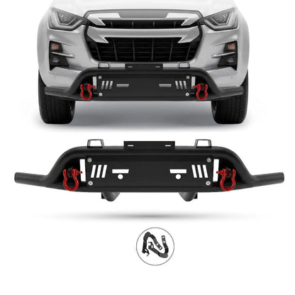 Suitable To Fit - Isuzu (21-On) Steel Front Styling Bar With Red Shackles Max Motorsport