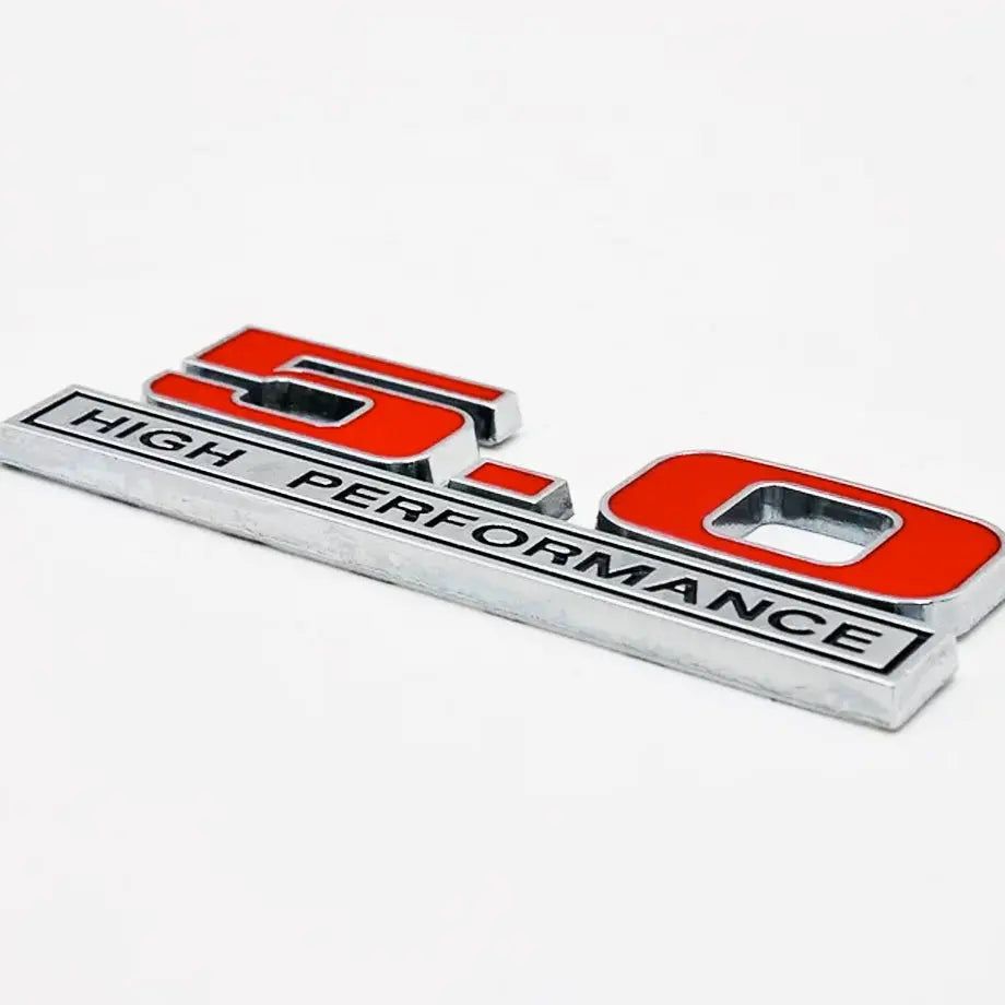 Suitable To Fit - Mustang 5.0 High Performance Badge (Red) Max Motorsport
