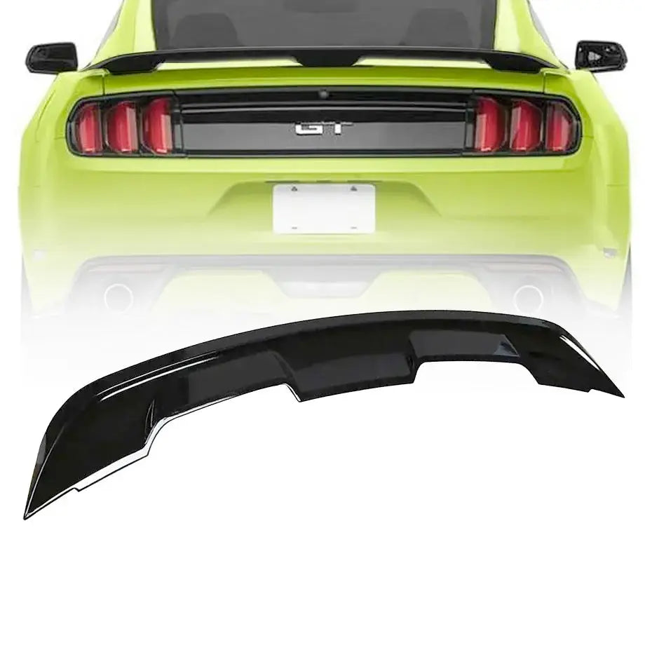 Suitable To Fit - Mustang GT500 Style Gloss Black Plastic Boot Spoiler Max Motorsport